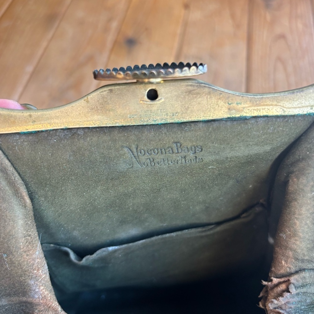 Antique Nocona Leather Handbag - Picture 6 of 10